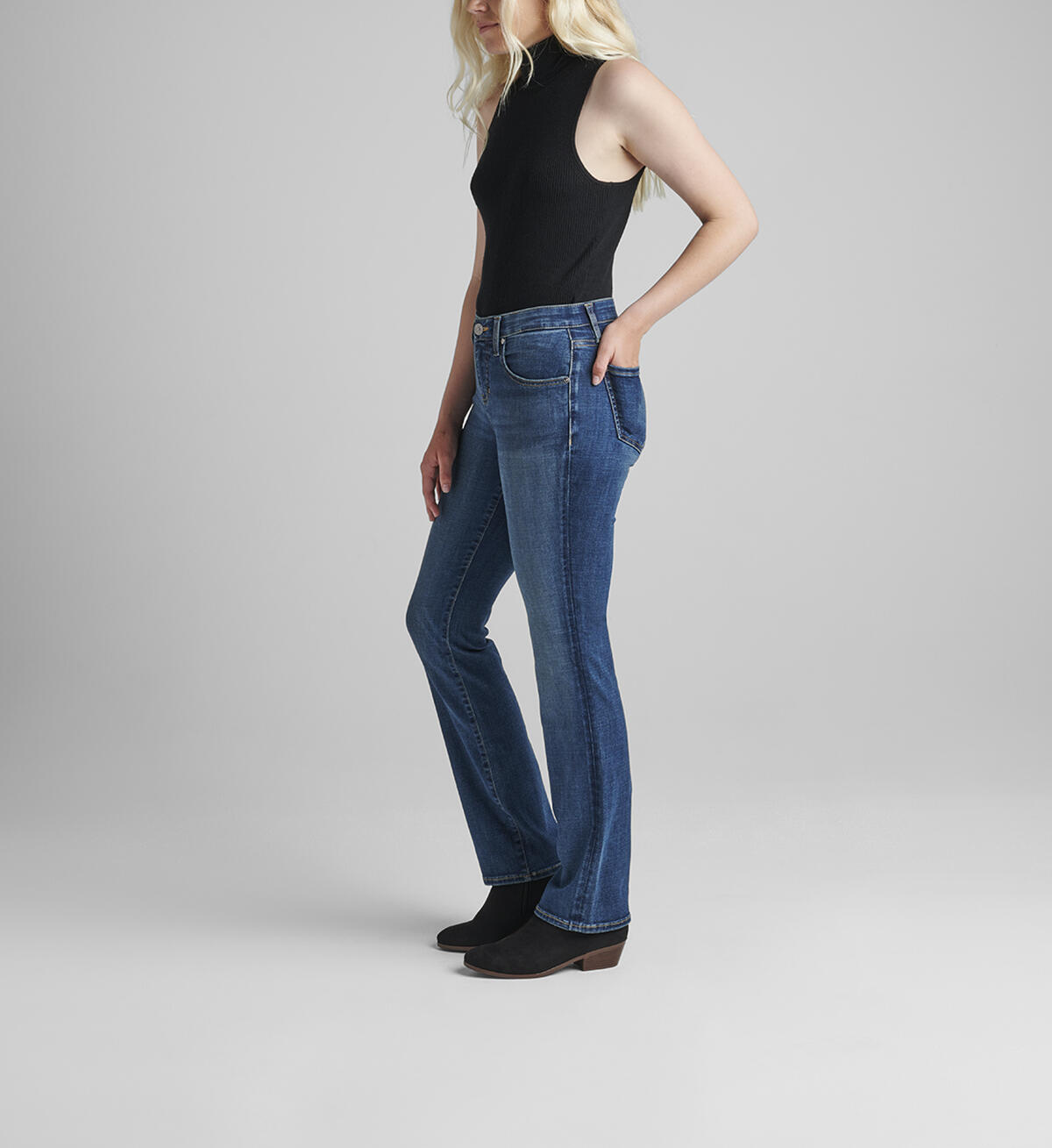 Eloise Mid Rise Bootcut Jeans, , hi-res image number 2