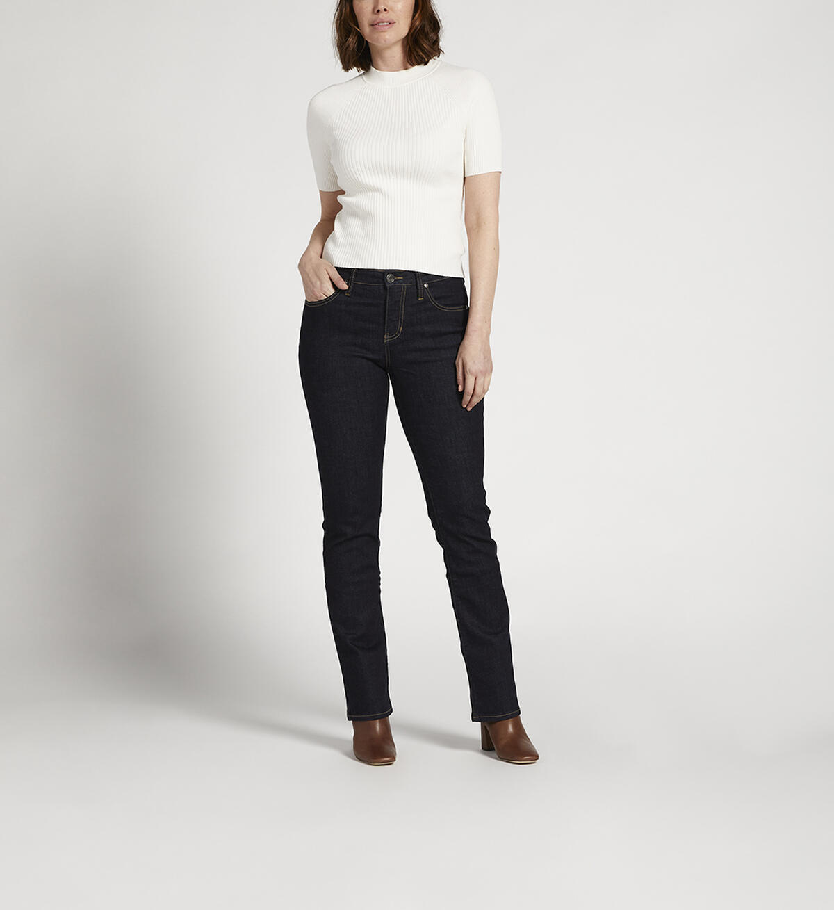 Eloise Mid Rise Bootcut Jeans, , hi-res image number 0