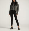 Cassie Mid Rise Slim Straight Leg Ponte Pants, Black, hi-res image number 0