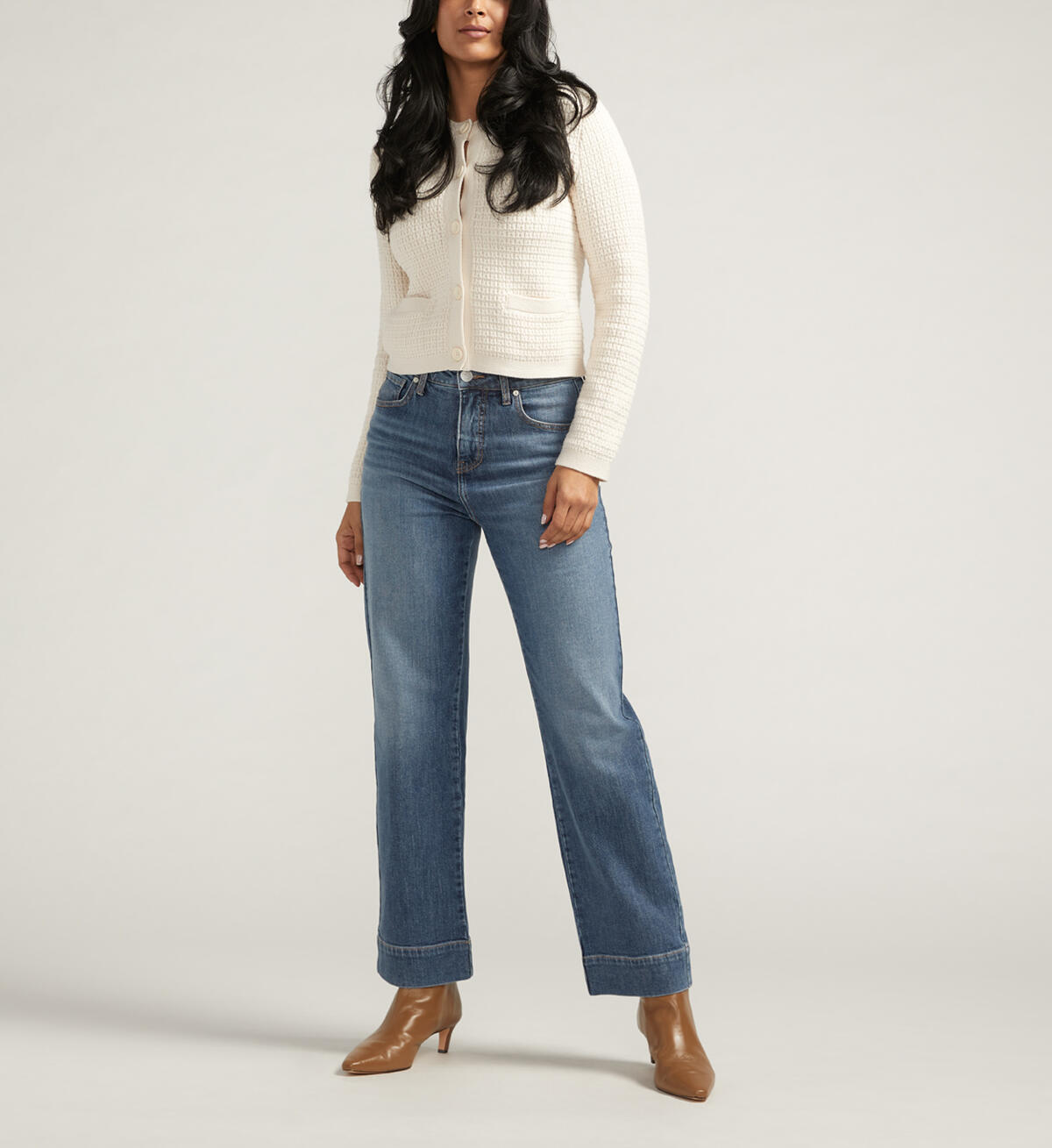 Sophia High Rise Wide Leg Jeans, Eiffel Blue, hi-res image number 0