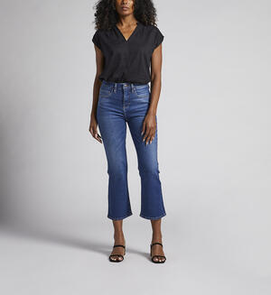 Phoebe High Rise Cropped Bootcut Jeans