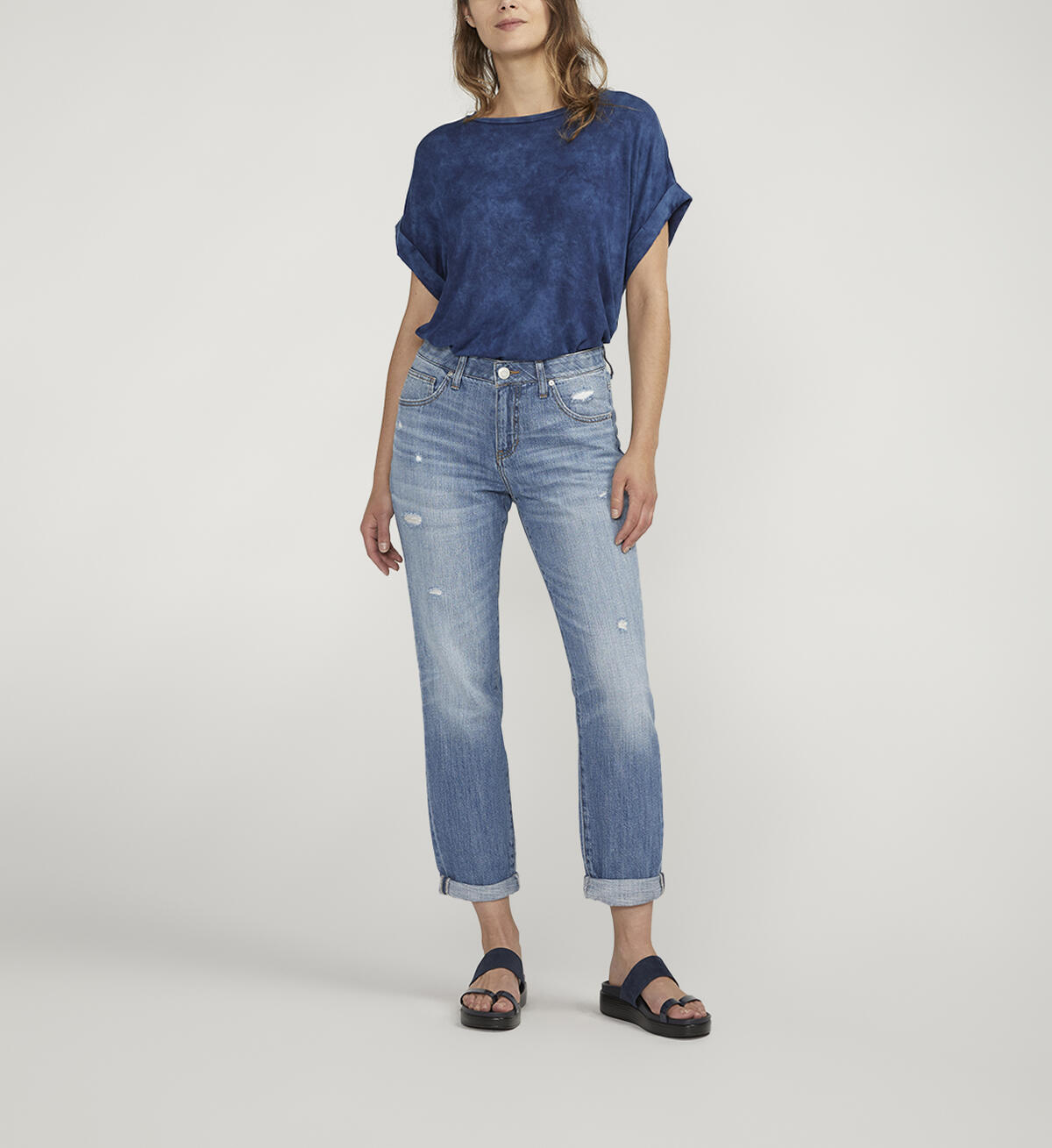 Carter Mid Rise Slim Leg Jeans, Spring Stream Blue, hi-res image number 0