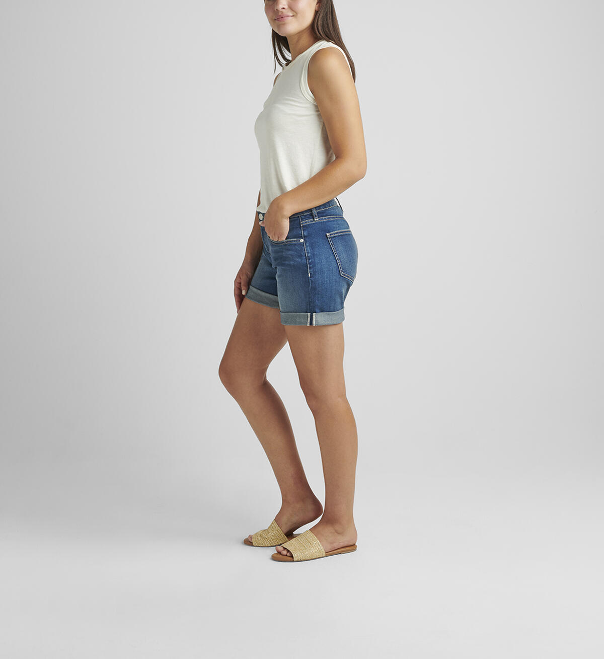 Alex Mid Rise Boyfriend Short, , hi-res image number 2