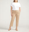 Chino Tailored Cropped Pants Plus Size, , hi-res image number 0