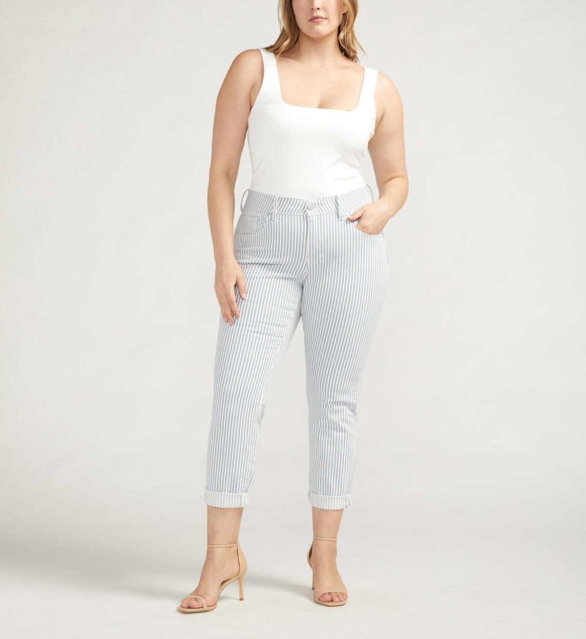 Carter Mid Rise Girlfriend Jeans Plus Size, , hi-res image number 0