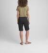 Maddie Mid Rise Bermuda Pull-On Short Petite, Black, hi-res image number 1