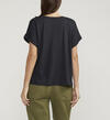 Drapey Luxe Tee, Black, hi-res image number 1