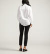 Relaxed Button-Down Shirt, White, hi-res image number 1