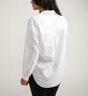 Relaxed Button-Down Shirt, White, hi-res image number 3